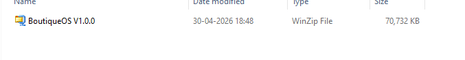 Downloaded ZIP file